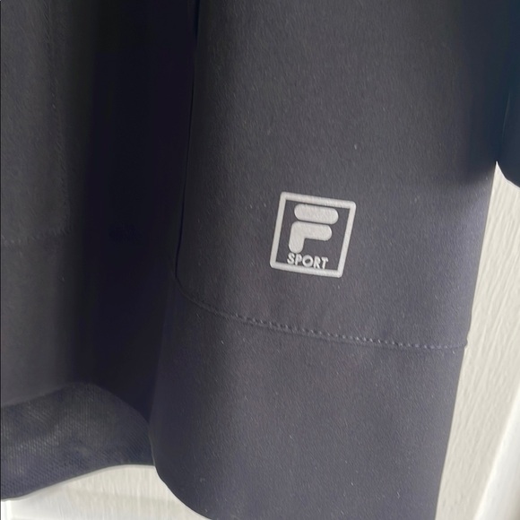 Fila Black Trench Coat with Stand-Up Collar - Picture 2 of 7